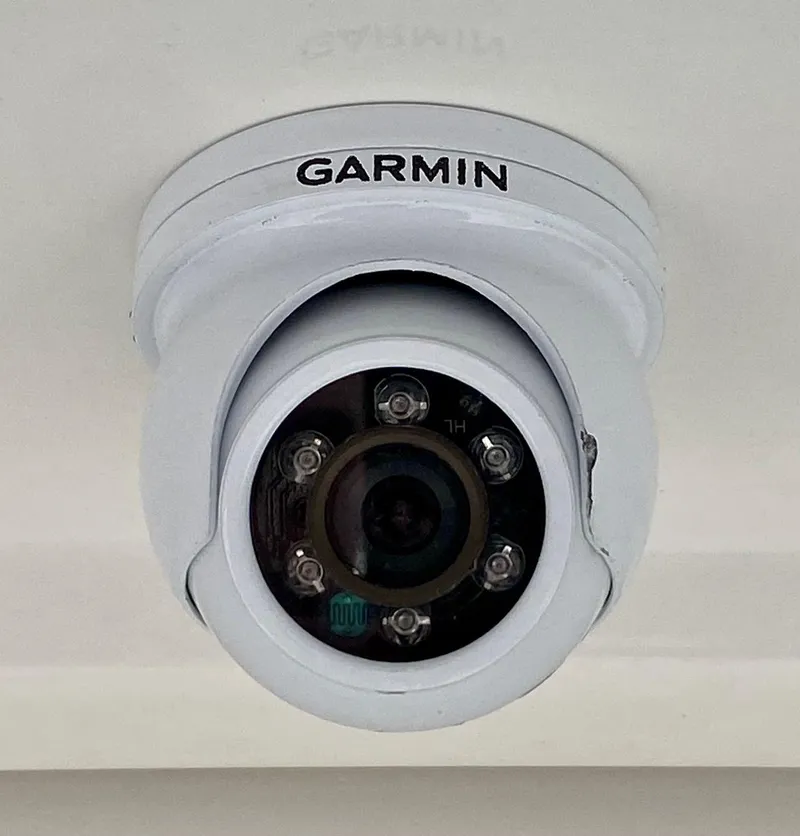 Slide: The Image of Garmin camera on 2017 Back Cove 37 boat. - 17