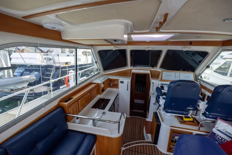 Slide: The Image of Interior of a 2017 Back Cove 37 yacht with modern amenities. - 20