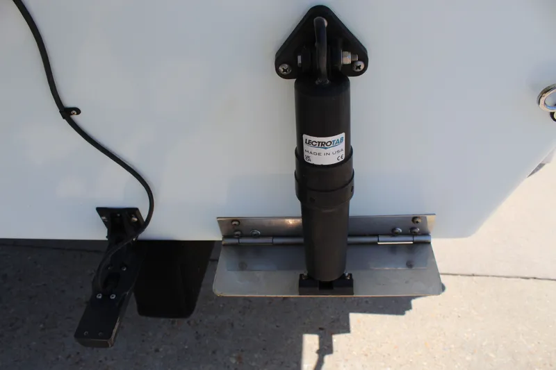 Slide: The Image of 2023 Intruder 23 boat with Lectrotab trim tab. - 14