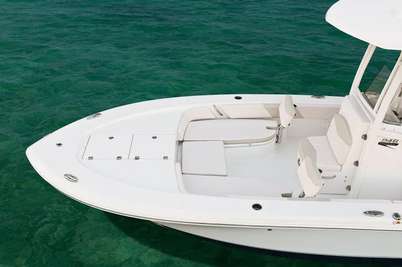 Slide: The Image of Manufacturer Provided Image: 2017 Robalo 246 Cayman boat on clear water. - 15
