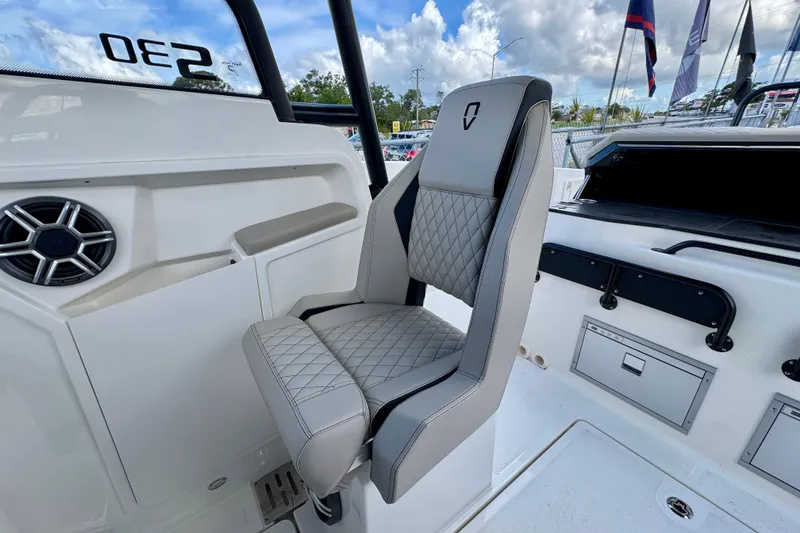 Slide: The Image of Luxury seating on 2026 Navan S30 boat, featuring quilted upholstery and modern design. - 37