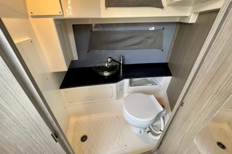 Slide: The Image of Modern bathroom in 2026 Navan S30 boat with sleek fixtures and compact design. - 53
