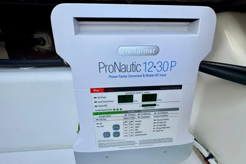 Slide: The Image of ProMariner ProNautic 12:30P charger in Navan S30, 2026 model, with digital display. - 61