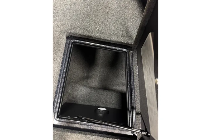 Slide: The Image of Storage compartment of 2021 Nitro ZV19 Sport boat, featuring a sleek interior design. - 16