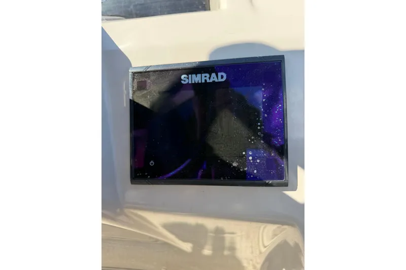 Slide: The Image of Simrad display on 2018 Bennington 21 SF boat dashboard. - 6
