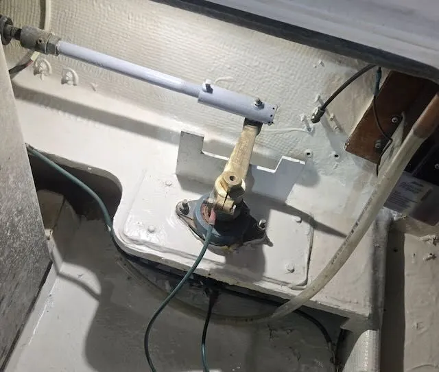 Slide: The Image of Interior view of a 1984 Bertram 30 boat. - 25