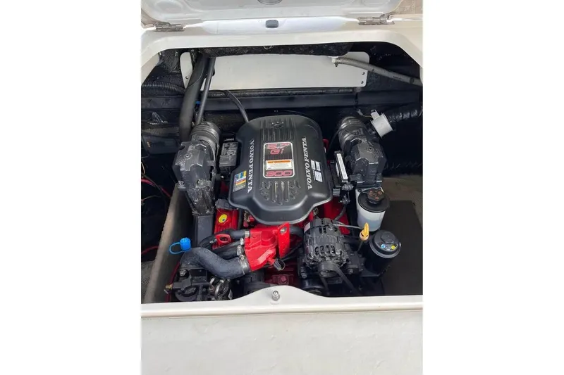 Slide: The Image of Engine compartment of a 2011 Stingray 235 LR boat with Volvo Penta engine. - 6