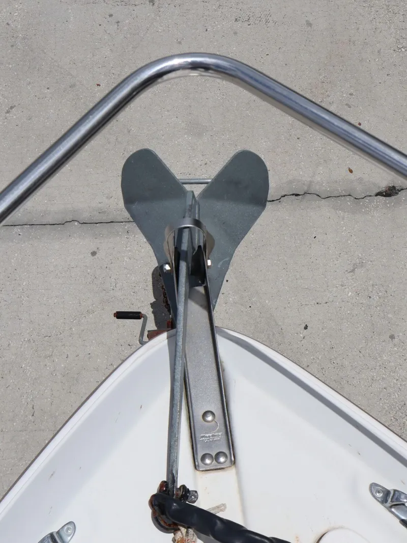 Slide: The Image of Anchor on a 1998 Monterey 242 Cruiser boat. - 19