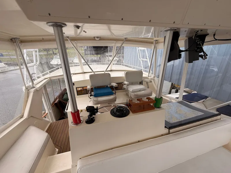 Slide: The Image of Interior view of a 1987 Viking DBL Cabin Motor Yacht. - 10