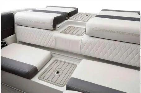 Slide: The Image of Interior of 2024 Crownline 200 SS boat with luxurious seating. - 5