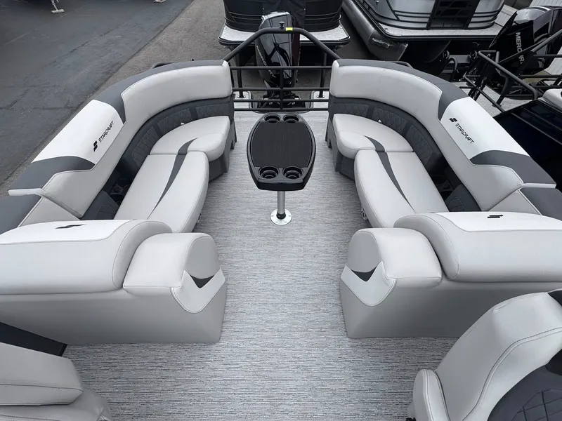 Slide: The Image of Interior of 2026 Starcraft SLS-5 R with gray seating. - 22