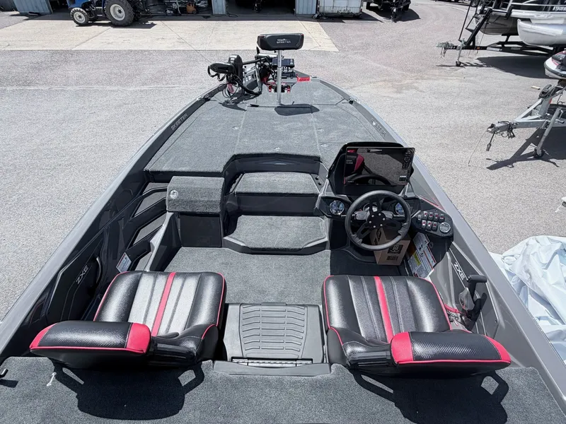 Slide: The Image of Interior of 2026 Skeeter ZXE20 boat with modern seating and controls. - 3