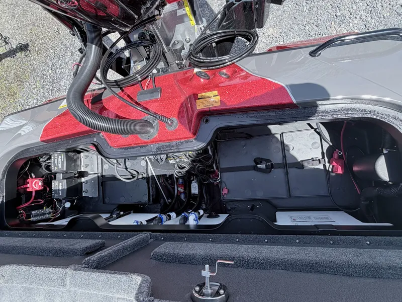 Slide: The Image of Interior view of Skeeter ZXE20 2026 with electronics and wiring. - 35
