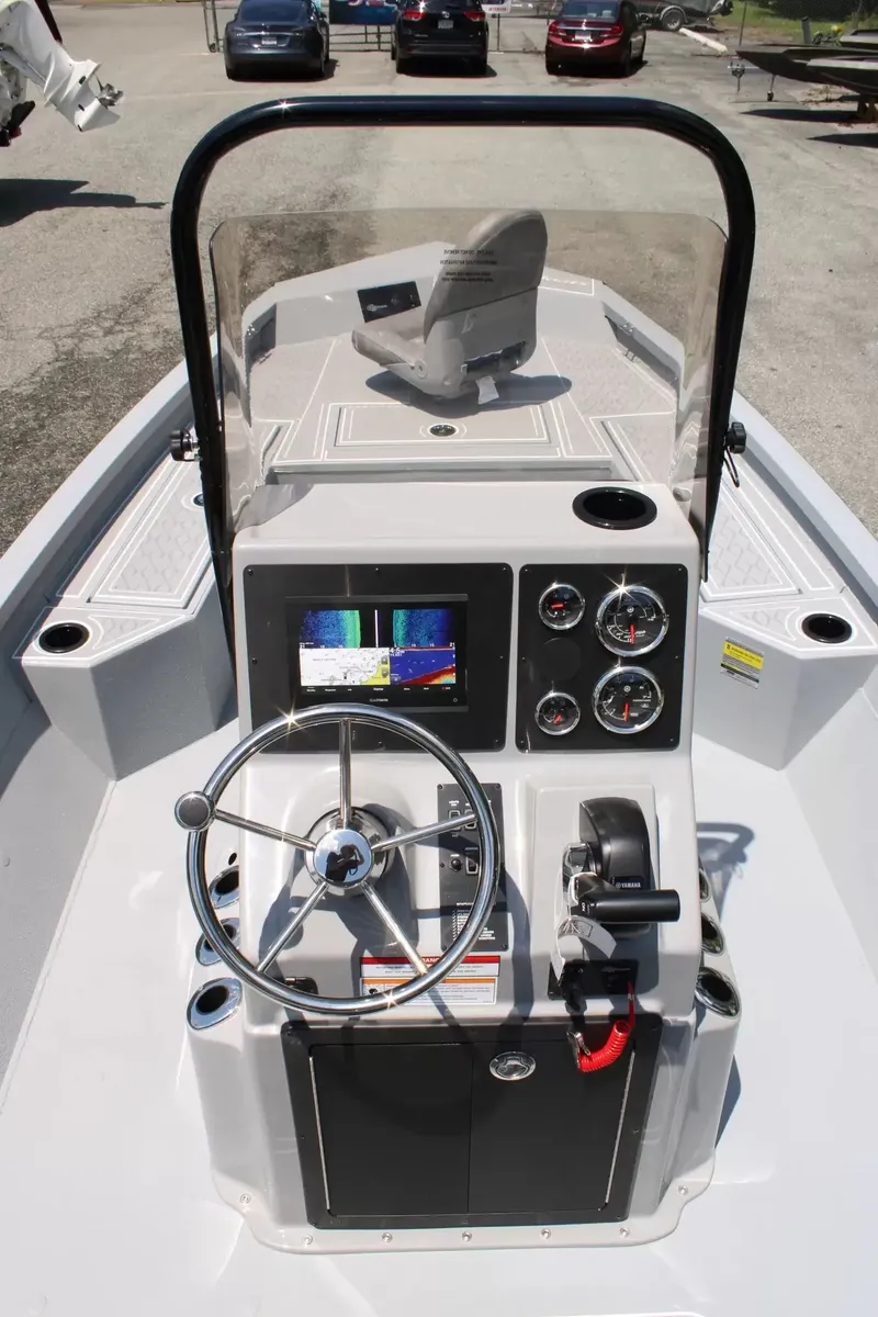Slide: The Image of Interior view of the 2026 G3 Bay 21 GX boat. - 14