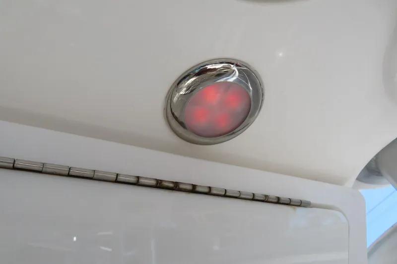 Slide: The Image of Red light fixture on 2017 Sea Fox 256 Voyager boat interior. - 46
