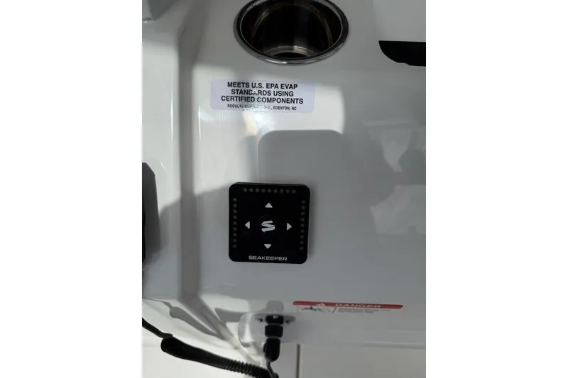 Slide: The Image of Control panel of a 2026 Regulator 31 boat with Seakeeper system. - 22
