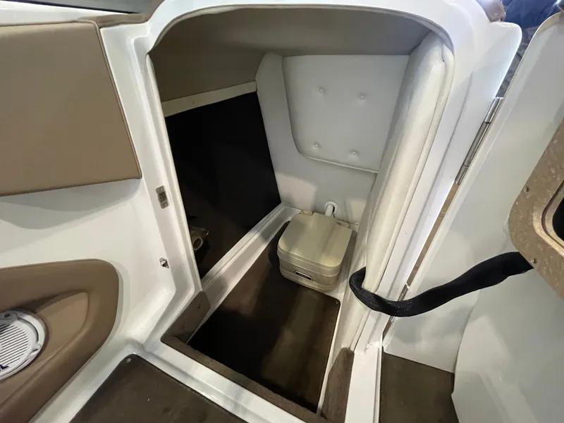 Slide: The Image of Interior of a 2008 Cobalt 252 featuring a portable toilet. - 9