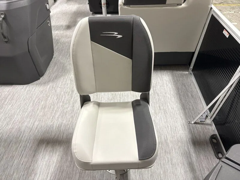 Slide: The Image of Bennington 20SF-Snap boat seat, gray-black, 2026 model. - 8