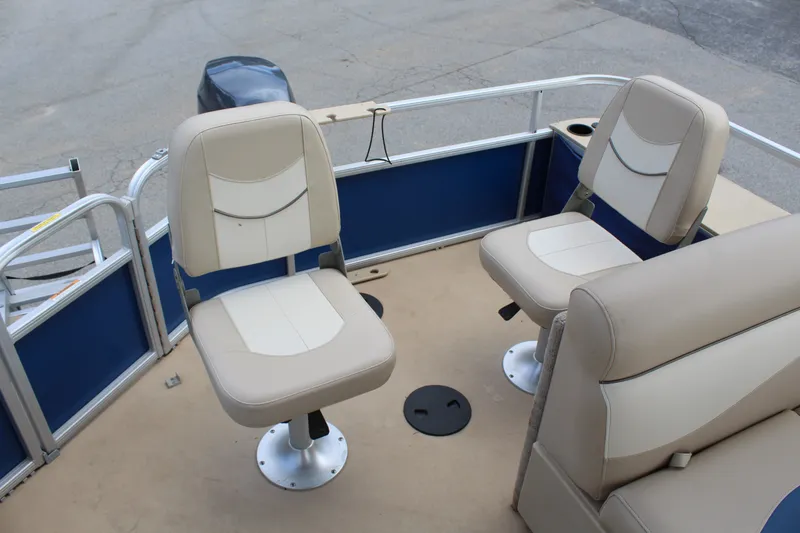 Slide: The Image of Interior of a 2013 Godfrey SW 2286 FC pontoon boat. - 11