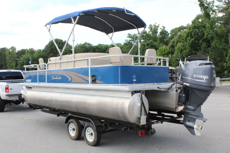 Slide: The Image of 2013 Godfrey SW 2286 FC pontoon boat with Yamaha motor. - 3