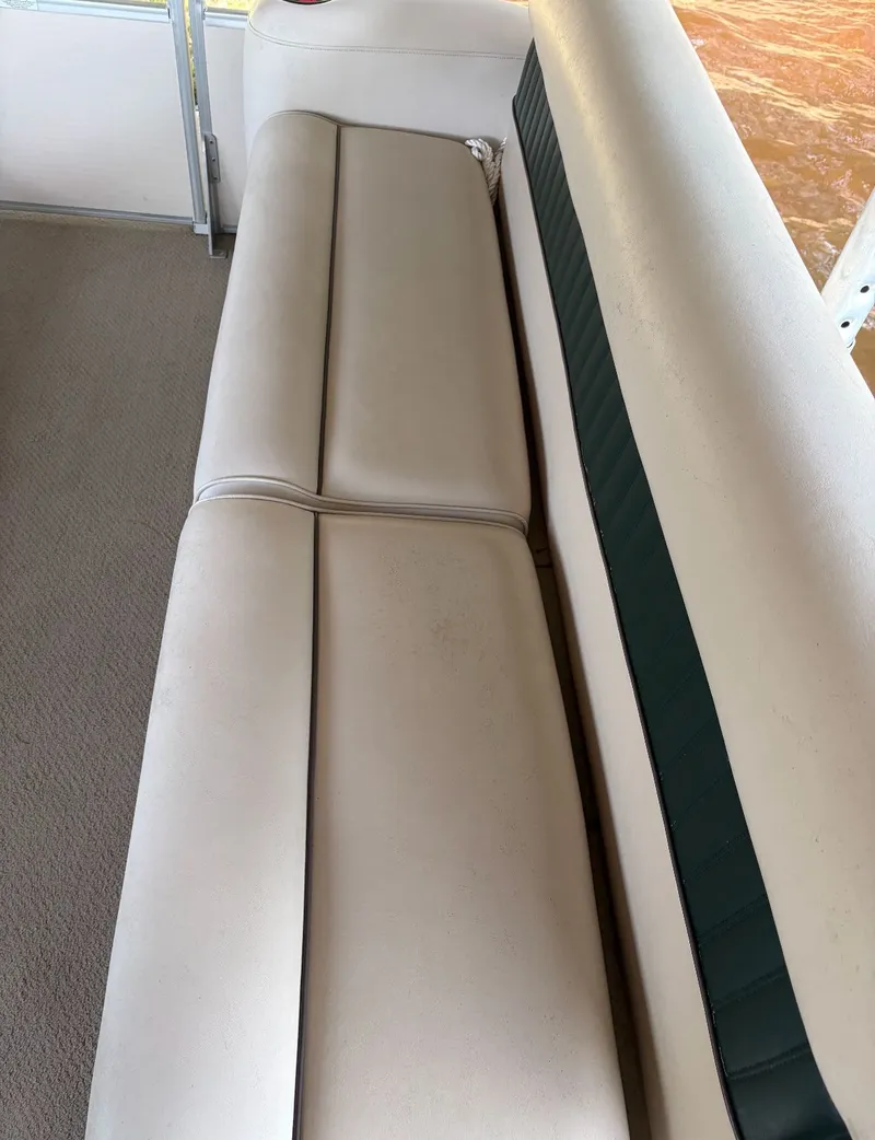 Slide: The Image of Premier L208 Leisure 2002 boat seating in cream color. - 23