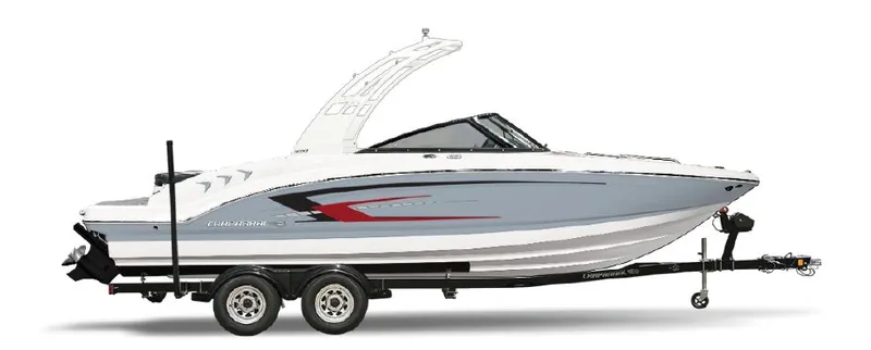 The Image of 2026 Chaparral SSi 21 boat on trailer, side view. - 1