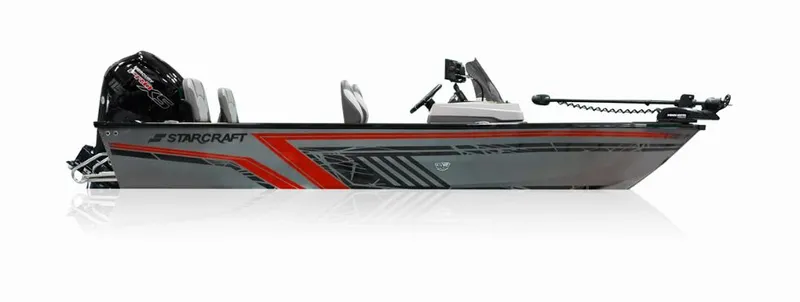 The Image of Starcraft Delta 178 DC SE 2027, gray boat with red stripe. - 1