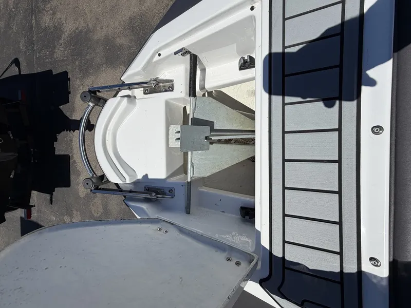 Slide: The Image of Monterey SS 298SS 2018 boat deck with ladder. - 18