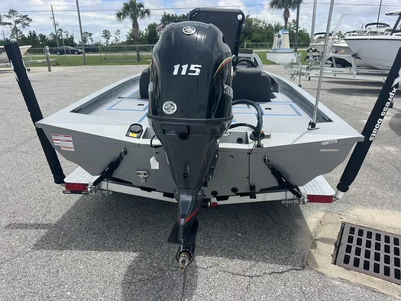 Slide: The Image of Rear view of Xpress Hyper-Lift Crappie Series H18C boat, year 2026. - 3