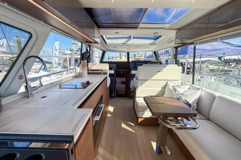 Slide: The Image of Interior of 2026 Wellcraft 44 Explorer yacht with modern amenities. - 15