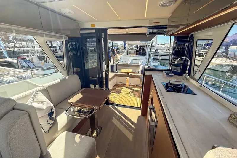 Slide: The Image of Luxurious interior of 2026 Wellcraft 44 Explorer yacht. - 4