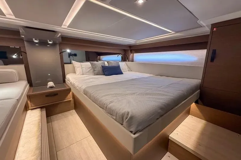 Slide: The Image of Luxurious cabin interior of 2026 Wellcraft 44 Explorer yacht. - 8