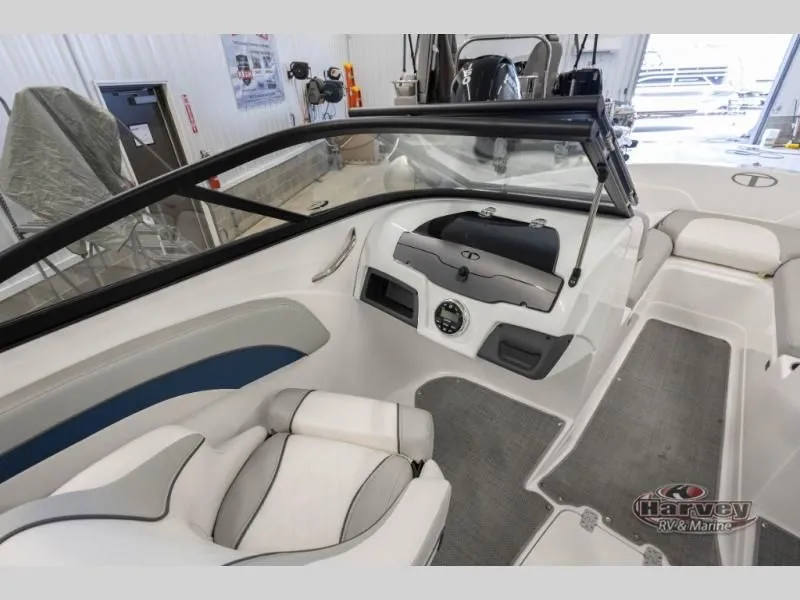 Slide: The Image of Interior of a 2022 Tahoe 210SI boat with modern features. - 14