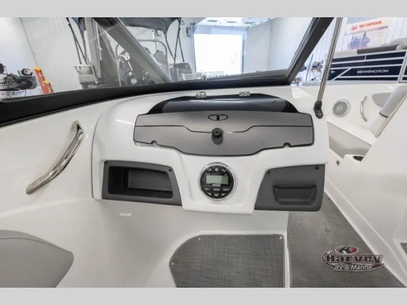 Slide: The Image of Interior view of 2022 Tahoe 210SI boat dashboard. - 15