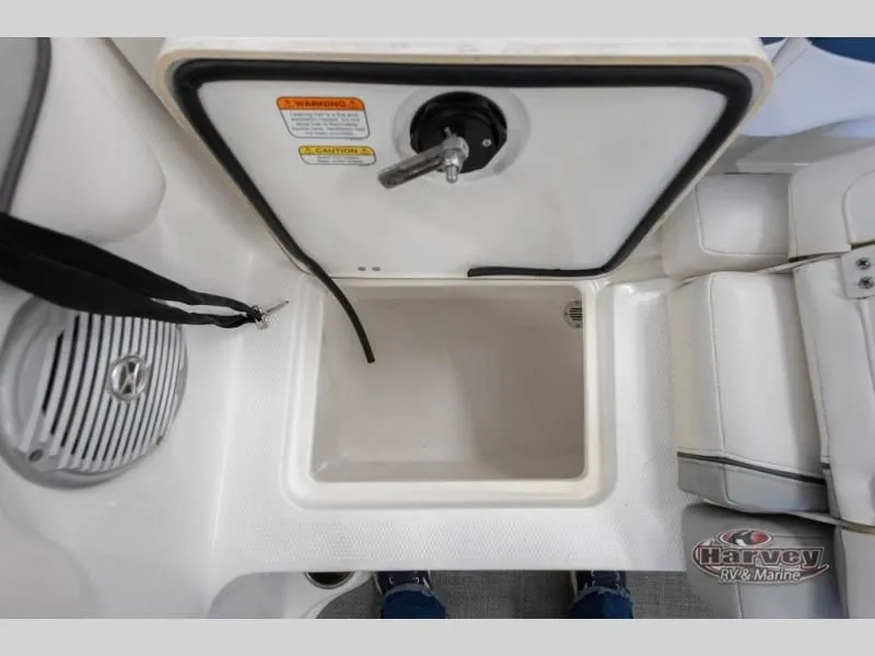 Slide: The Image of Interior of 2022 Tahoe 210SI boat with storage compartment. - 22