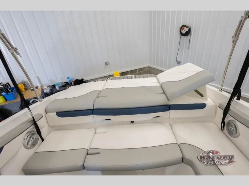 Slide: The Image of Interior of a 2022 Tahoe 210SI boat with reclining seat. - 27
