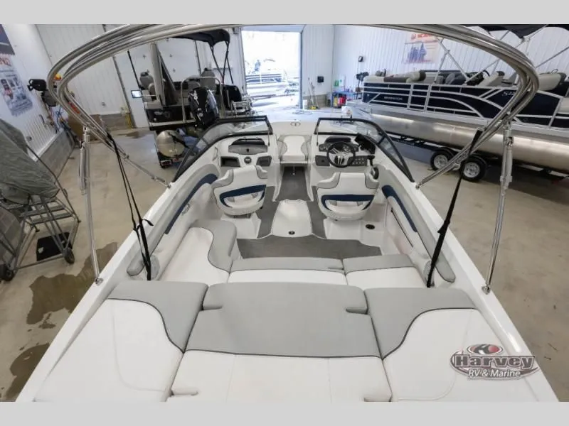 Slide: The Image of Interior view of a 2022 Tahoe 210SI boat in a workshop. - 4