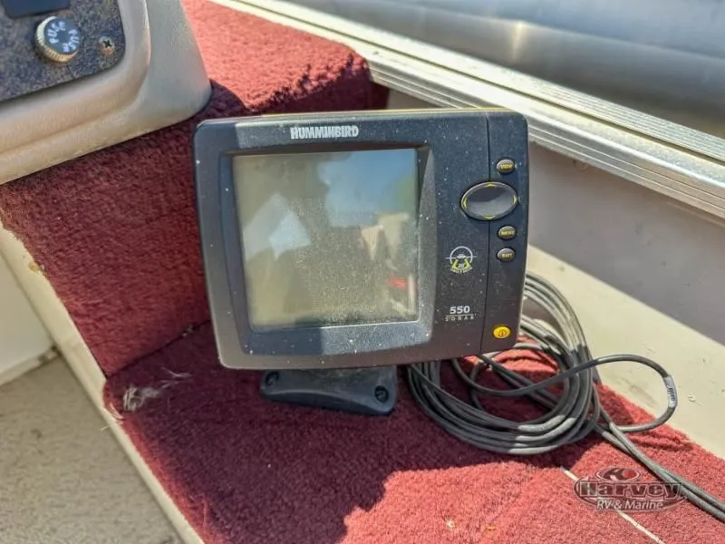 Slide: The Image of Humminbird 550 fish finder on Hudson 19 DLX boat, year 2002. - 10