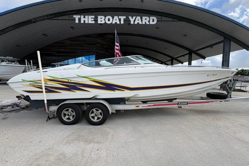 Slide: The Image of 2002 Formula 292 FASTech boat on trailer at The Boat Yard. - 3