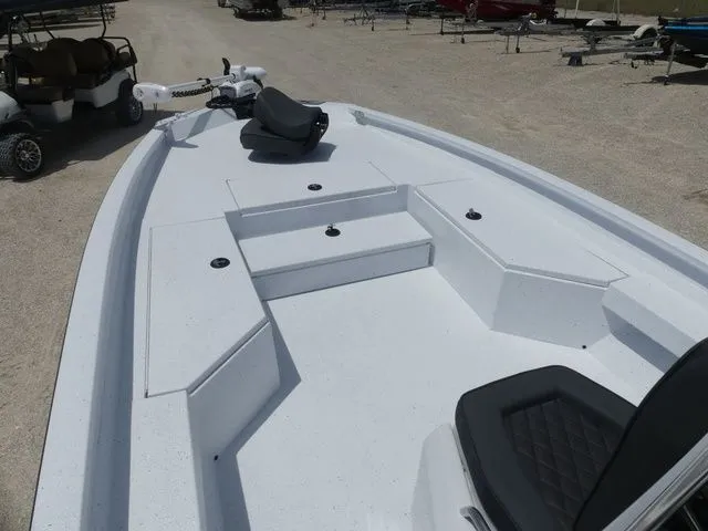 Slide: The Image of 2026 Xpress Hyper-Lift H24B boat with spacious deck. - 11