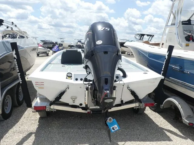 Slide: The Image of 2026 Xpress Hyper Lift H20B boat with outboard motor. - 5