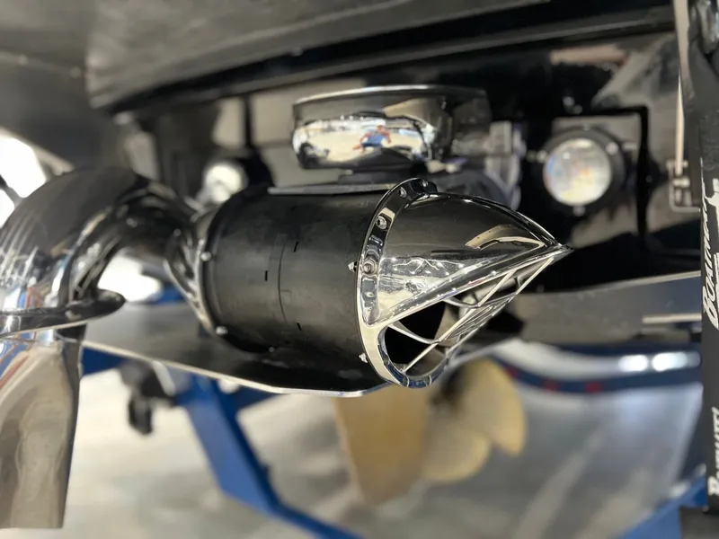 Slide: The Image of Close-up of a 2021 Supra SL 400 exhaust. - 6