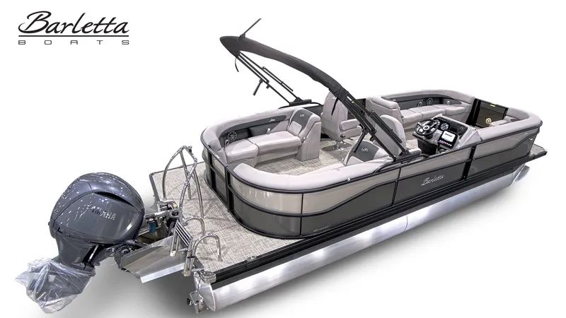 The Image of Barletta A24QC 2026 pontoon boat with Yamaha engine, luxurious design. - 1