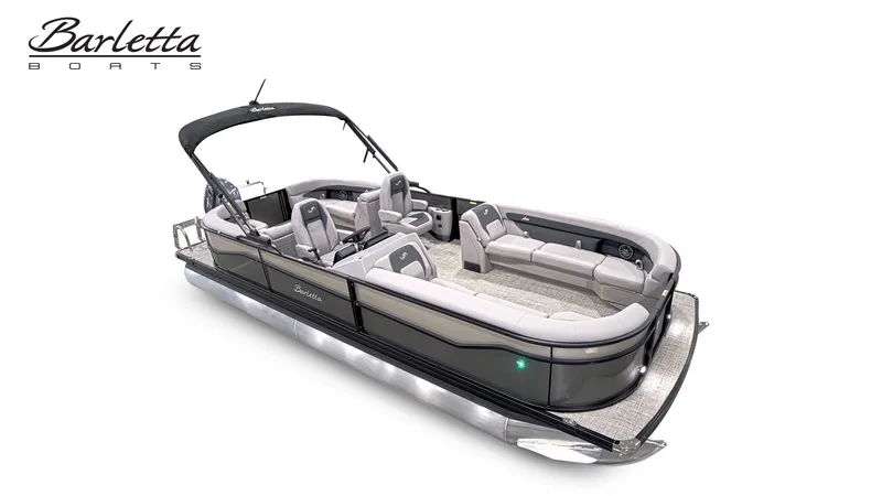 Slide: The Image of 2026 Barletta A24QC pontoon boat with luxurious design. - 5