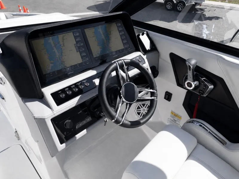 Slide: The Image of Interior view of 2026 Cobalt R6 with modern helm. - 28