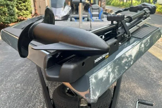 Slide: The Image of 2026 Ranger RT178 boat with Minn Kota trolling motor on trailer. - 3