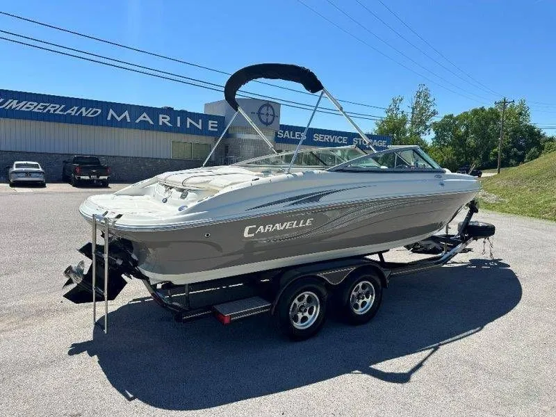 Slide: The Image of 2009 Caravelle 237 boat on trailer at Cumberland Marine. - 16