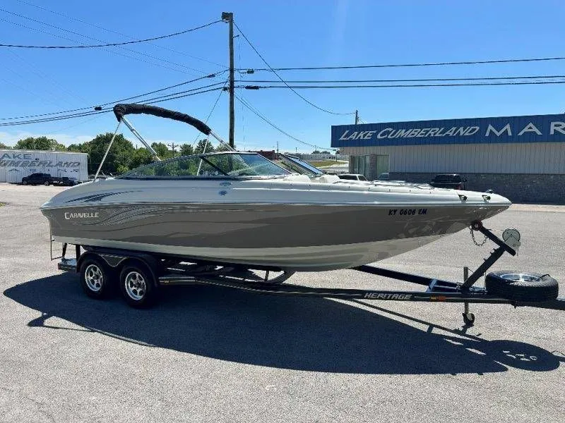Slide: The Image of 2009 Caravelle 237 boat on trailer at Lake Cumberland Marina. - 20