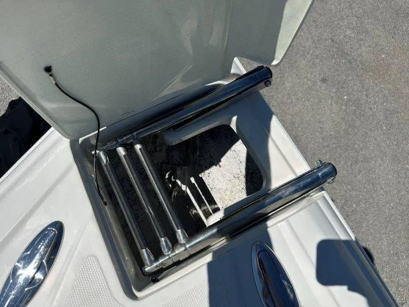 Slide: The Image of Folded boat ladder on Caravelle 237, year 2009. - 36