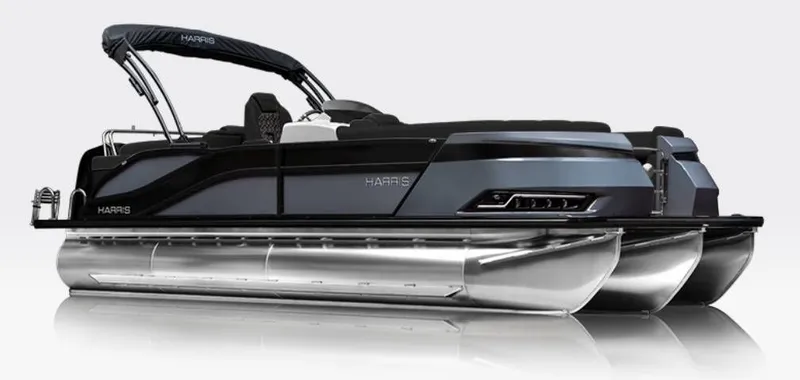 The Image of Harris Grand Mariner 250 SLDH 2027, luxury pontoon boat, side view. - 1